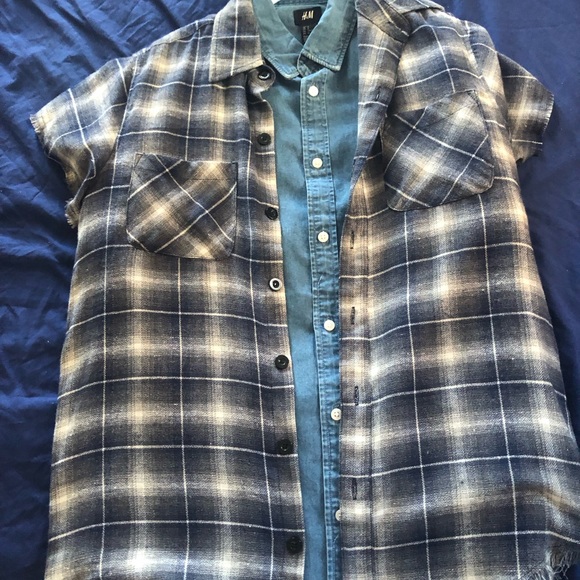 H&M shirt/ flannel , size medium and never worn - Picture 5 of 6